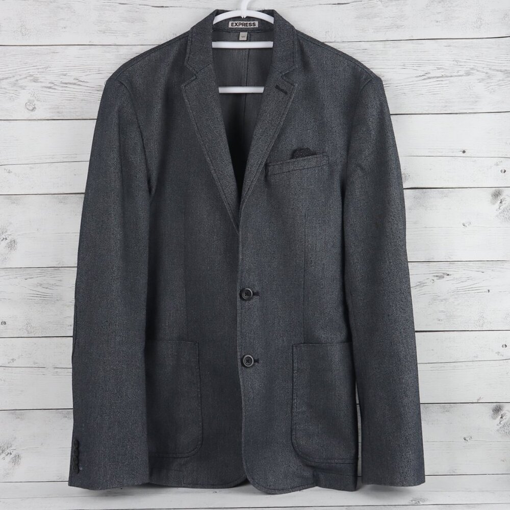 Men's Express Photographer Slim Fit Dark Charcoal Gray